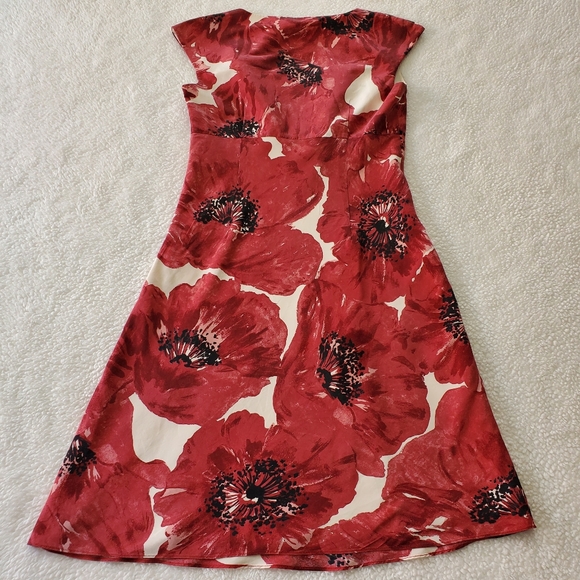 Ann Taylor Sleevless Silk Dress Sz 0 - Picture 3 of 7